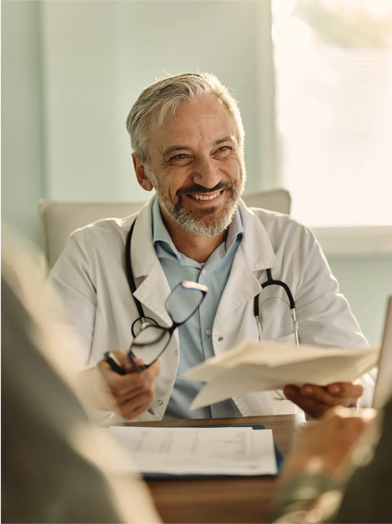 patient checking in at a front desk